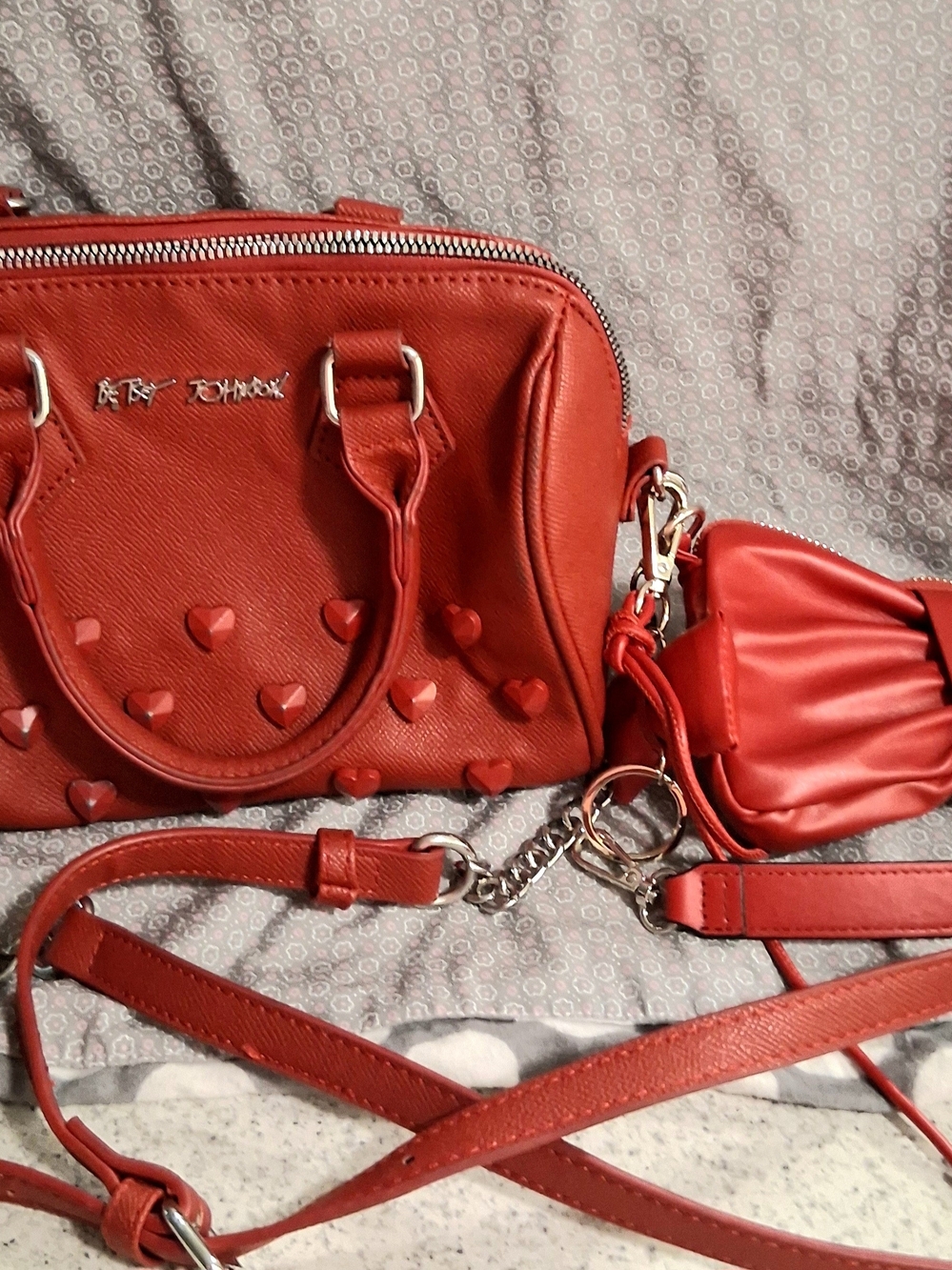 Betsey Johnson Red Heart Shoulder Bag